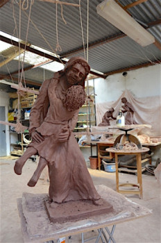 Named contemporary work « Saint Joseph 4 », Made by PHILIPPE LE MONIES DE SAGAZAN