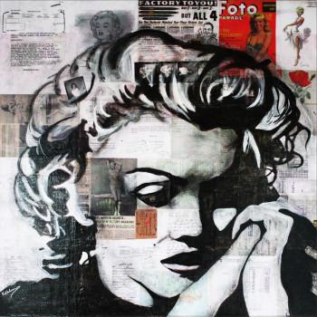 Named contemporary work « MARILYN MONROE  « Memory » », Made by KATHLEENARTISTPRO