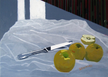 Contemporary work named « Pommes et reflets », Created by STINCKWICH