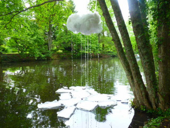 Named contemporary work « Elégie en blanc », Made by ANNE DELABY