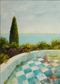 Named contemporary work « la terrasse du peintre », Made by LAURELLE BESSE