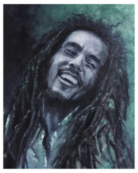 Contemporary work named « Bob Marley », Created by NOëLLE HUIN