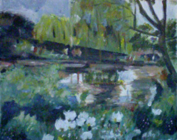 Named contemporary work « giverny », Made by MIREILLE BREGOU