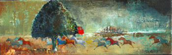 Named contemporary work « Cheval liberté 4/5 », Made by THIERRY MERGET