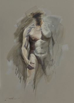 Named contemporary work « homo erectus III », Made by FRéDéRIC MARTIN