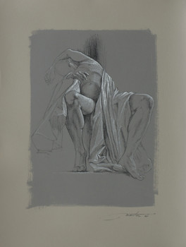 Named contemporary work « étude pour Abandon I », Made by FRéDéRIC MARTIN