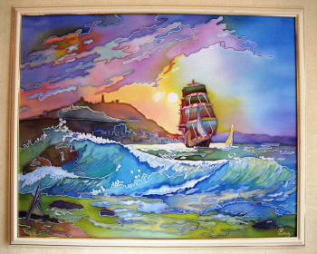 Named contemporary work « "Retour au port" », Made by EKATERINA