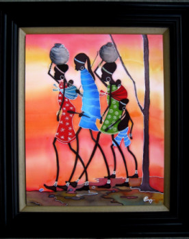 Named contemporary work « "En Afrique" », Made by EKATERINA