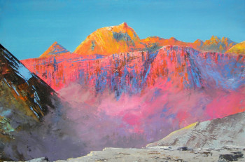 Named contemporary work « La Cime de Communisme Peak (La Cime d'Ismail Samani) », Made by GRACHOV VALERIY