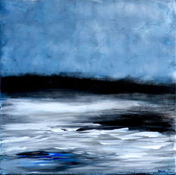 Named contemporary work « La mer en hiver », Made by BRUNODEMAN