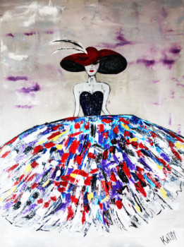 Named contemporary work « Fashion Femme Moderne », Made by KATHLEENARTISTPRO