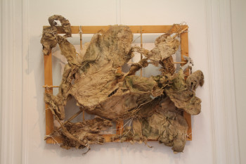 Named contemporary work « Terre en danger », Made by CLéOPâTRE ARMSTRONG-LACHAIZE