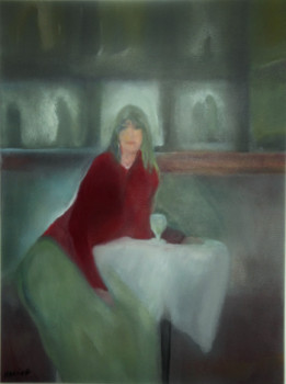 Named contemporary work « Absinthe », Made by NADINE SANTAMARIA