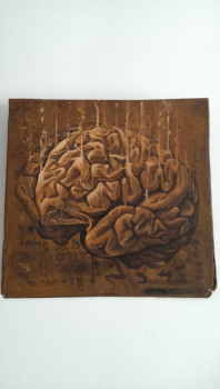 Named contemporary work « Brain », Made by SKAYZOO