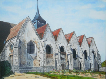 Named contemporary work « Eglise de Néron avec ses six chapelles », Made by JOëL