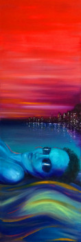 Contemporary work named « Miami beach », Created by SYLVIANE