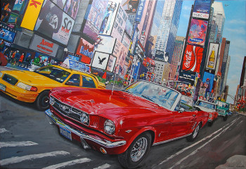 Contemporary work named « Ford Mustang GT Cabriolet », Created by PASCAL LENOBLE