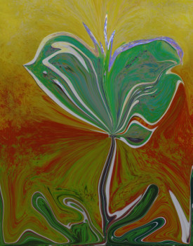 Named contemporary work « TULIPE VERTE », Made by ATELIER DE CHANTEMERLE