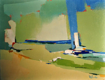 Named contemporary work « Impressions de Sète 1 », Made by JEAN-NOëL LE JUNTER