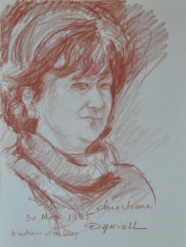 Named contemporary work « Christiane 2 », Made by DANIELL