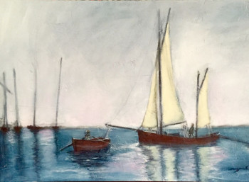 Named contemporary work « Tour du golfe », Made by NELLY COUGARD