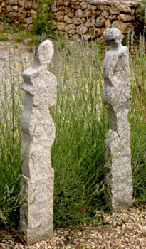 Named contemporary work « Sophie et Madeleine », Made by WOLF THIELE