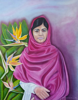 Named contemporary work « MALALA », Made by ABERNARDO