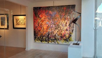 Named contemporary work « Création A486 - Abstraction lyrique contemporaine », Made by JEAN-JACQUES MARIE