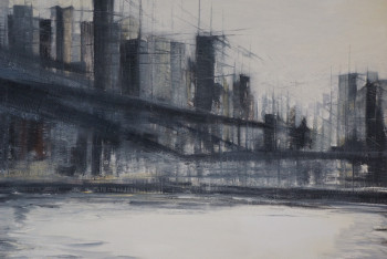 Named contemporary work « Le Pont de Brooklyn », Made by GWENAELLE EL SAYED