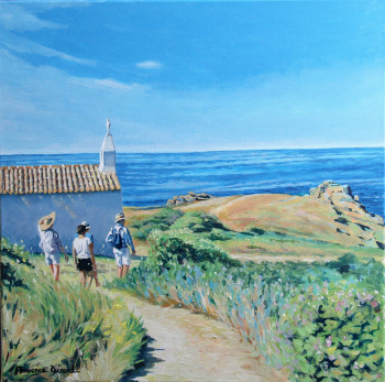 Contemporary work named « Ile d'Yeu, promenade côtière », Created by MAXENCE GERARD