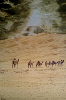 Contemporary work named « Chemin des dunes », Created by MARCO RE