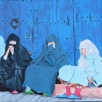 Named contemporary work « Rabat traditionnelle 2 », Made by ZINEB SEHLI