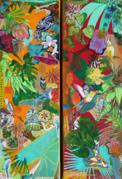 Named contemporary work « Lost Paradise (diptyque) », Made by BONNEAU-MARRON