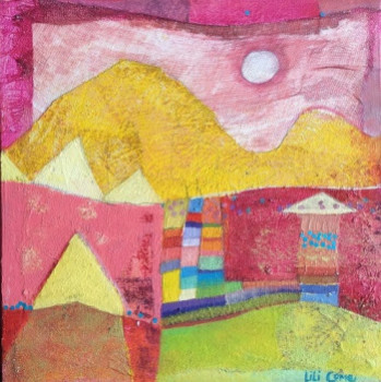 Named contemporary work « Paysage de la vallée des merveilles N°1 », Made by LILI CôME