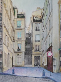 Named contemporary work « PASSAGE COTTIN », Made by JACQUES TAFFOREAU
