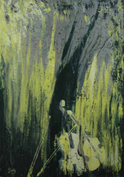 Named contemporary work « Adossés à un arbre », Made by GUELY