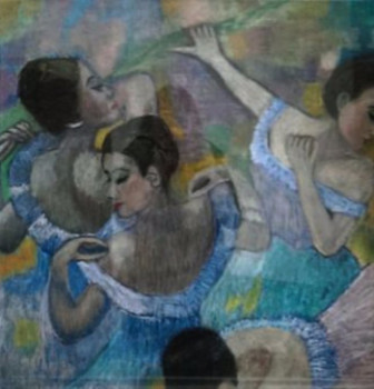 Named contemporary work « Les danseuses_2 », Made by BEKIS ULJANA