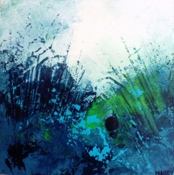Named contemporary work « MENTHE A L EAU », Made by MIREILLE MAURY