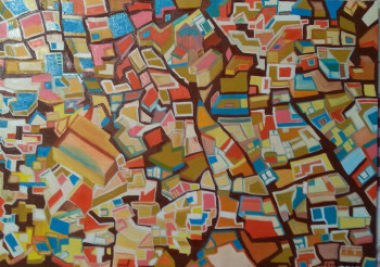 Named contemporary work « Ghardaia vue du ciel », Made by ESMA