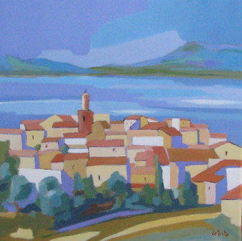 Named contemporary work « Saint-Tropez », Made by JEAN-NOëL LE JUNTER