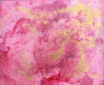 Named contemporary work « Le lac rose », Made by PATRICIA DELEY