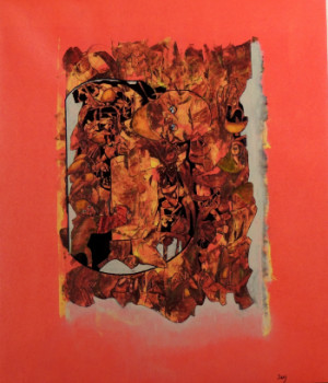Named contemporary work « Entre-soi et moi », Made by J.CLAUDE SAVI