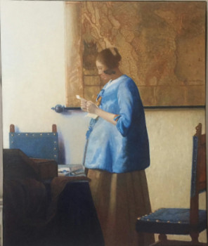 Named contemporary work « Femme en bleu lisant une lettre. Copie. », Made by DARMSTADTER