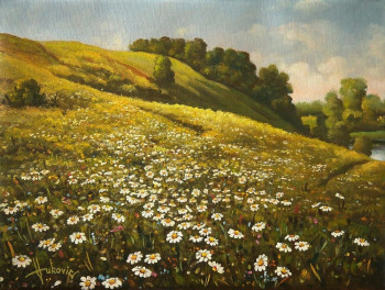 Named contemporary work «   Daisies », Made by DUSAN VUKOVIC