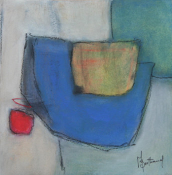Named contemporary work « Simple composition tricolore », Made by ALAIN BERTHAUD