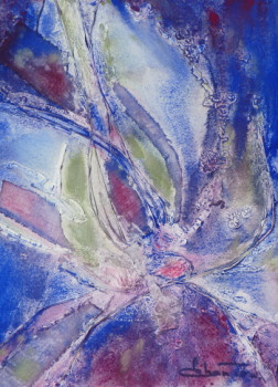 Named contemporary work « Abstr'aqua 2 2 », Made by CHANTOU