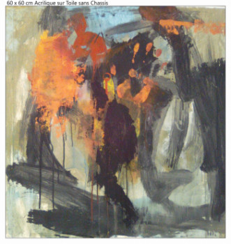 Named contemporary work « Peinture 3328 », Made by ROBERT PABDI