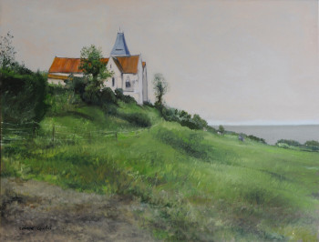 Named contemporary work « Eglise de Varengeville-sur-Mer », Made by CORINNE QUIBEL