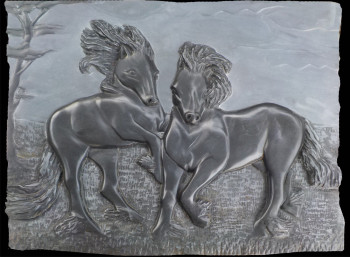 Named contemporary work « chevaux », Made by CHOPIN