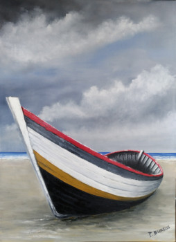 Contemporary work named « La Barque », Created by PETER BURGUS
